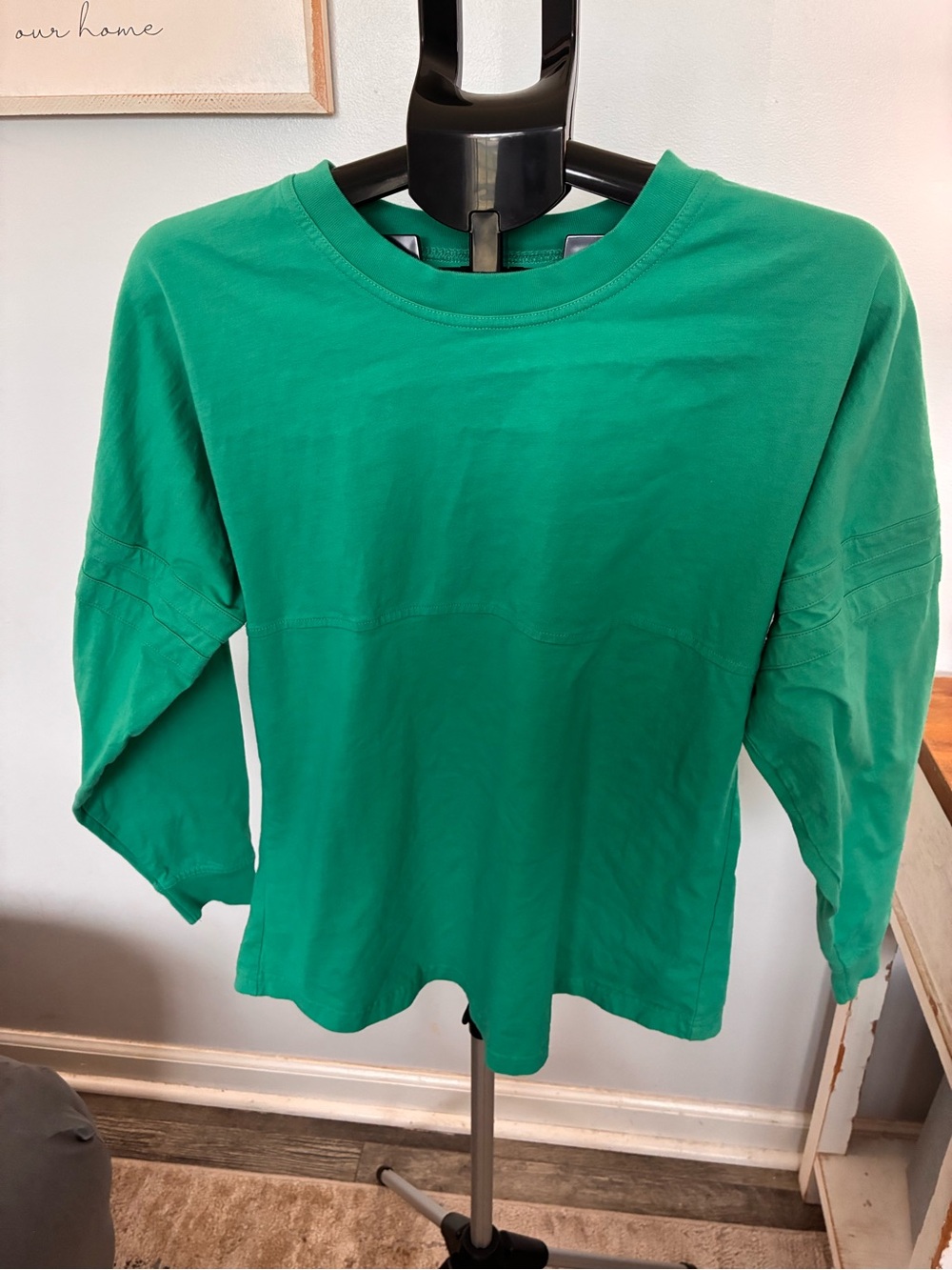 boxercraft Green Long Sleeve Crewneck Top